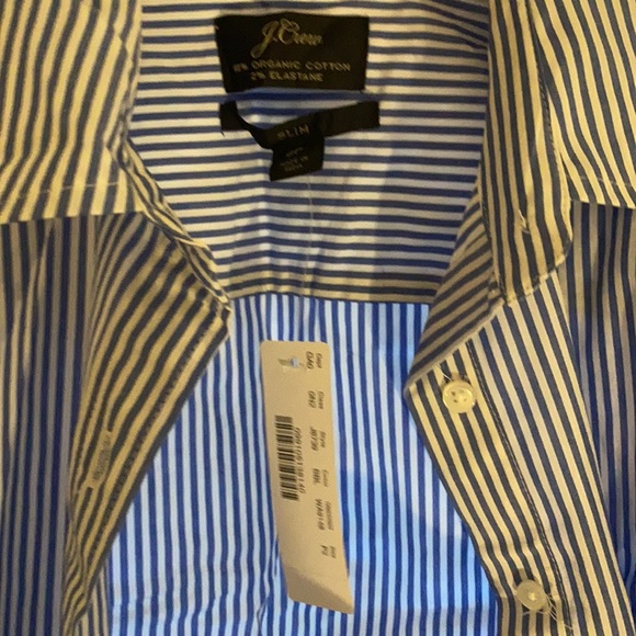 J.Crew Petite Slim Stretch Perfect Shirt in Perfect Stripe - Picture 4 of 4